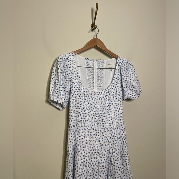Reformation Coucou Linen Dress in Hanna - Picture 7 of 9